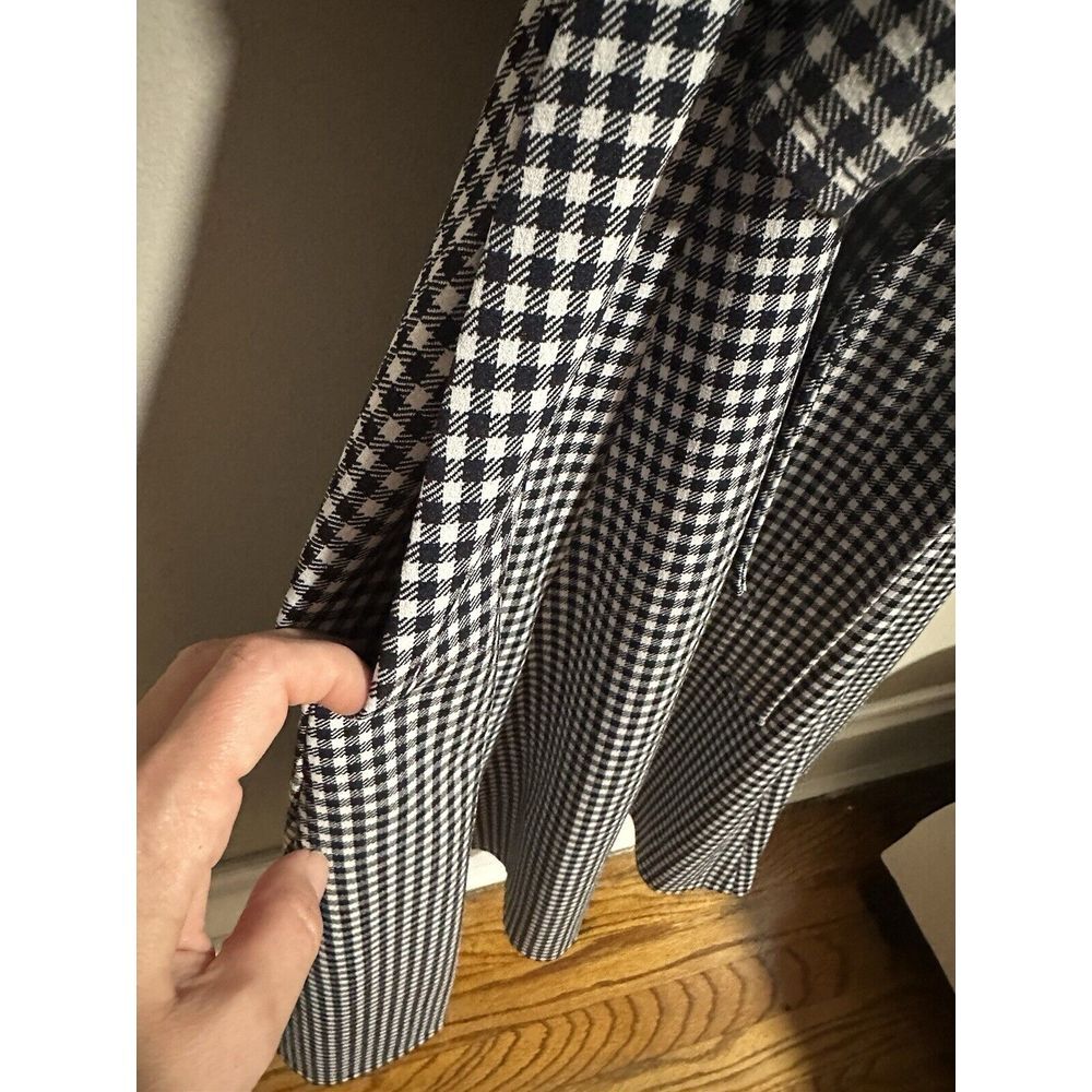 Calvin Klein Black and White Gingham Midi Dress - Picture 5 of 14